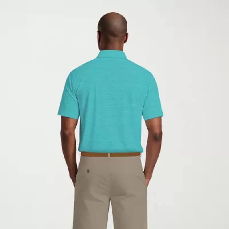 PGA TOUR Jaspe Airflux Mens Classic Fit Short Sleeve Polo Shirt