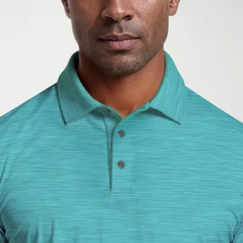 PGA TOUR Jaspe Airflux Mens Classic Fit Short Sleeve Polo Shirt