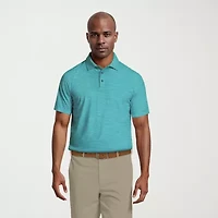 PGA TOUR Jaspe Airflux Mens Classic Fit Short Sleeve Polo Shirt