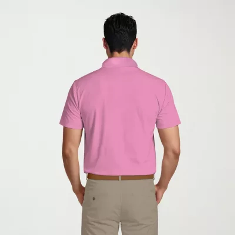 PGA TOUR Airflux Mesh Mens Classic Fit Short Sleeve Polo Shirt