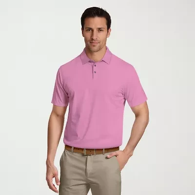 PGA TOUR Airflux Mesh Mens Classic Fit Short Sleeve Polo Shirt