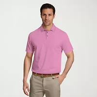 PGA TOUR Airflux Mesh Mens Classic Fit Short Sleeve Polo Shirt