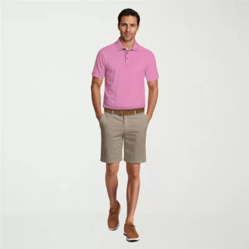 PGA TOUR Airflux Mesh Mens Classic Fit Short Sleeve Polo Shirt