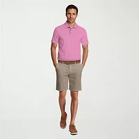 PGA TOUR Airflux Mesh Mens Classic Fit Short Sleeve Polo Shirt