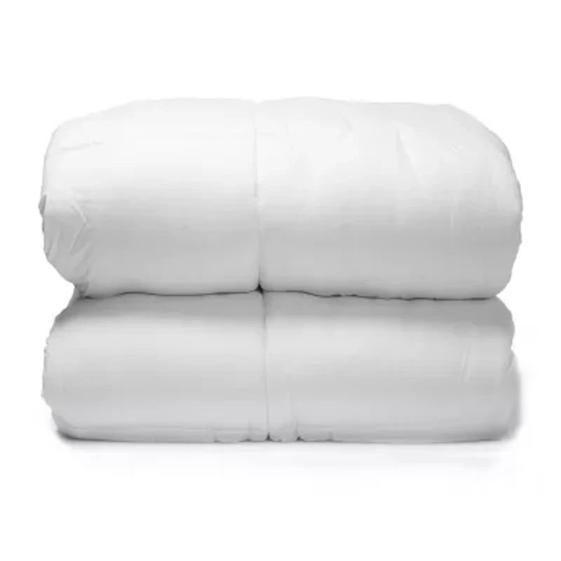 Pointehaven Cotton Percale Oversized Down Alternative Midweight Hypoallergenic Comforter