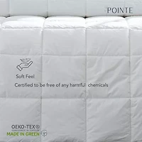 Pointehaven Cotton Percale Oversized Down Alternative Midweight Hypoallergenic Comforter