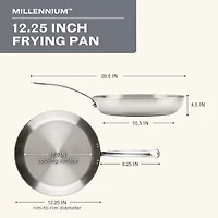 Farberware Millennium Stainless Steel 12.25" Skillet