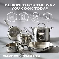 Farberware Millennium Stainless Steel 12.25" Skillet