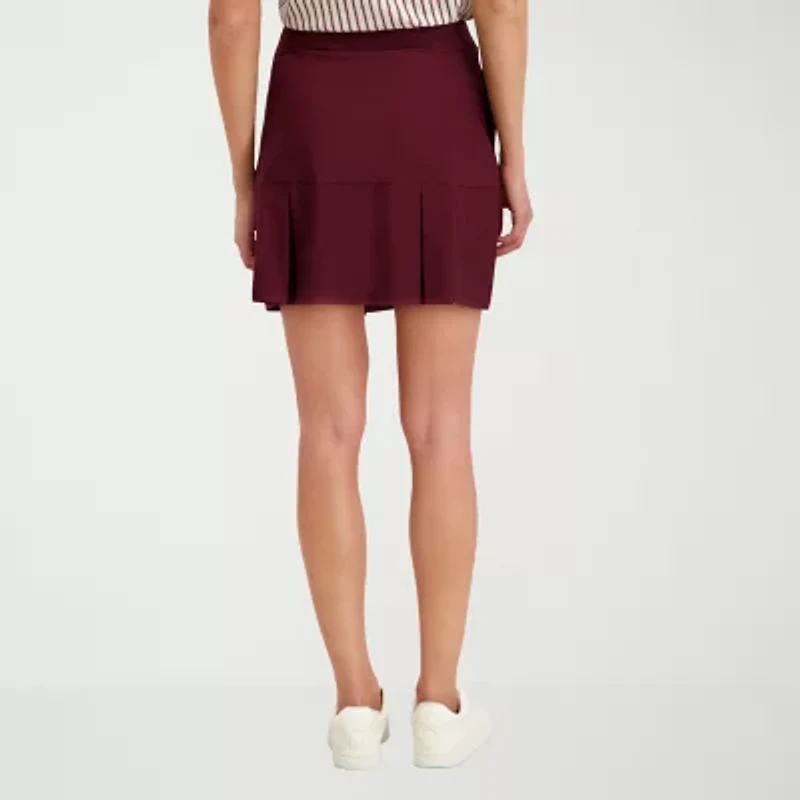Stella Parker Womens 16 1/2" Mid Rise Stretch Fabric Knit Skort