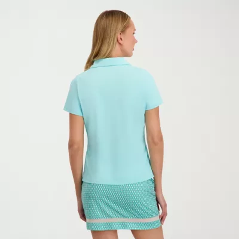 Stella Parker Womens Short Sleeve Polo Shirt