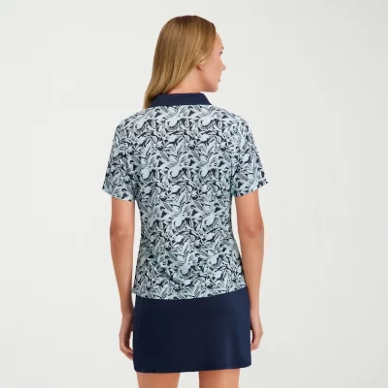 Stella Parker Womens Short Sleeve Polo Shirt