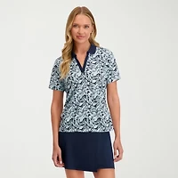 Stella Parker Womens Short Sleeve Polo Shirt