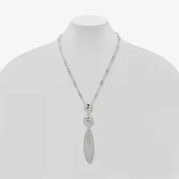 Worthington Silver Tone Womens 34 Inch Pendant Necklace
