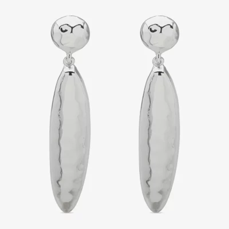 Worthington Silver Tone Womens Drop Earrings