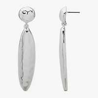 Worthington Silver Tone Womens Drop Earrings