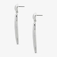 Worthington Silver Tone Womens Drop Earrings