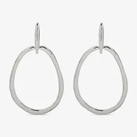 Worthington Silver Tone Womens Drop Earrings