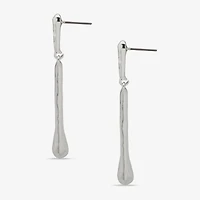 Worthington Silver Tone Womens Drop Earrings