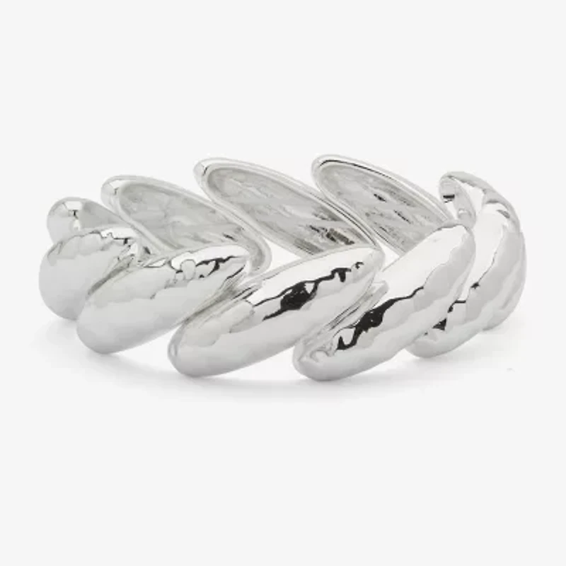 Worthington Silver Tone Womens Stretch Bracelet