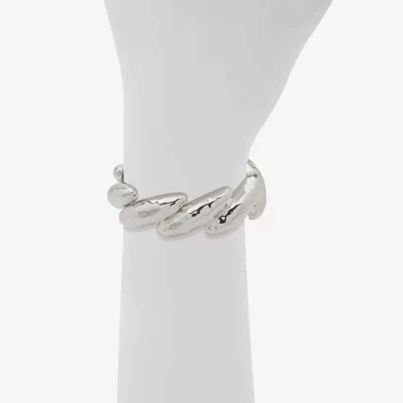 Worthington Silver Tone Womens Stretch Bracelet