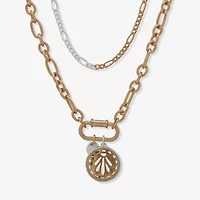 a.n.a Two Tone Womens 16 Inch Strand Necklace