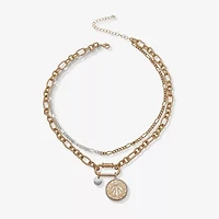 a.n.a Two Tone Womens 16 Inch Strand Necklace