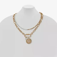 a.n.a Two Tone Womens 16 Inch Strand Necklace