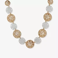 a.n.a Two Tone Womens 16 Inch Collar Necklace