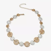 a.n.a Two Tone Womens 16 Inch Collar Necklace