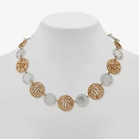 a.n.a Two Tone Womens 16 Inch Collar Necklace