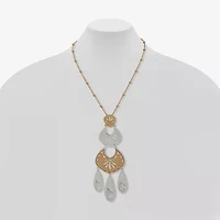 a.n.a Two Tone Womens 30 Inch Pendant Necklace