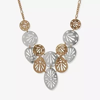 a.n.a Two Tone Womens 16 Inch Statement Necklace