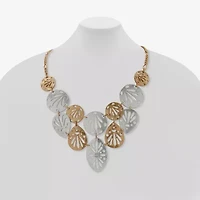a.n.a Two Tone Womens 16 Inch Statement Necklace