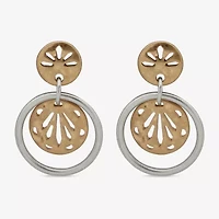 a.n.a Two Tone Womens Drop Earrings