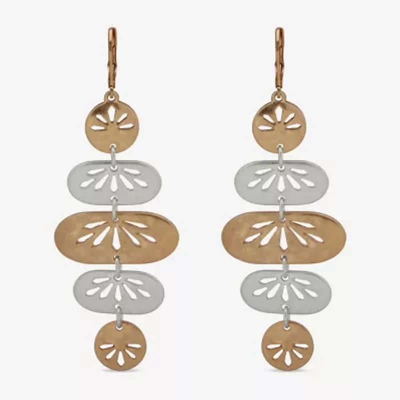 a.n.a Two Tone Womens Drop Earrings