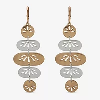 a.n.a Two Tone Womens Drop Earrings