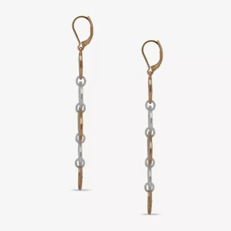 a.n.a Two Tone Womens Drop Earrings
