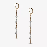 a.n.a Two Tone Womens Drop Earrings