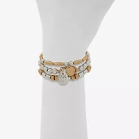 a.n.a Two Tone Womens Stretch Bracelet