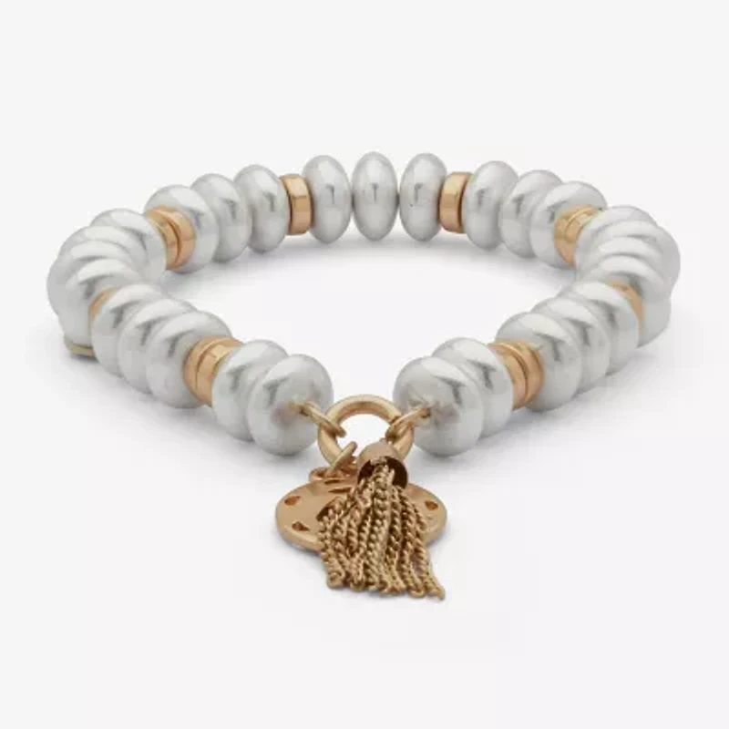 a.n.a Two Tone Womens Stretch Bracelet