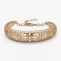 a.n.a Gold Tone Womens Cuff Bracelet