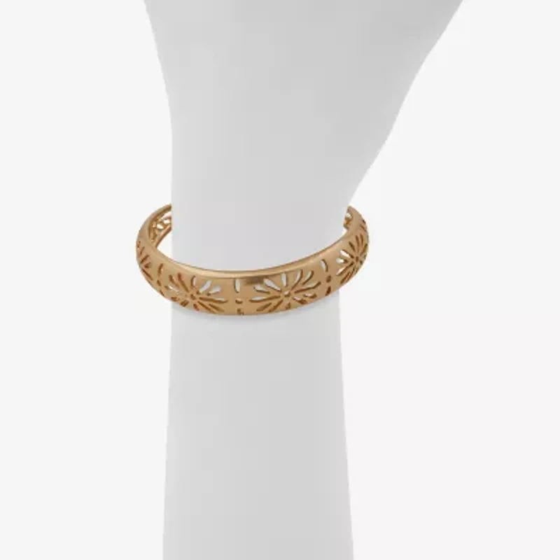 a.n.a Gold Tone Womens Cuff Bracelet