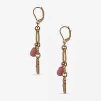 a.n.a Gold Tone Womens Heart Drop Earrings