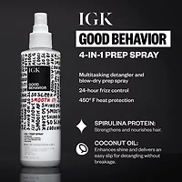 IGK Good Behavior 4-In-1 Prep Travel Size Styling Product 6.2 oz.