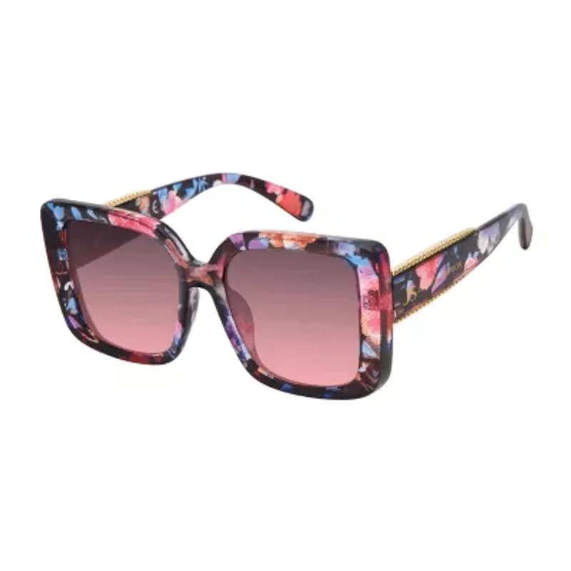 JS Jessica Simpson Womens Uv Protection Rectangular Sunglasses