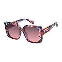 JS Jessica Simpson Womens Uv Protection Rectangular Sunglasses