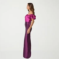 Rene by Ruiz Collection Womens Short Sleeve Evening Gown