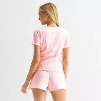 Womens Juniors Crew Neck Short Sleeve Regular Fit Hello Kitty Graphic T-Shirt