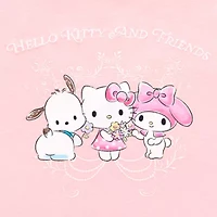 Womens Juniors Crew Neck Short Sleeve Regular Fit Hello Kitty Graphic T-Shirt