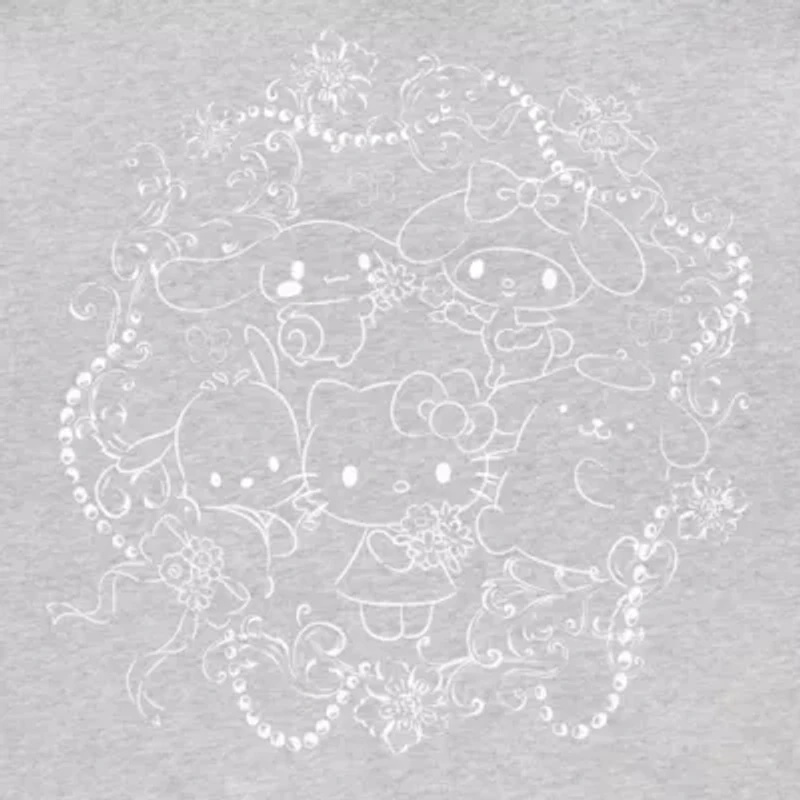 Womens Long Sleeve Hello Kitty Fleece Hoodie